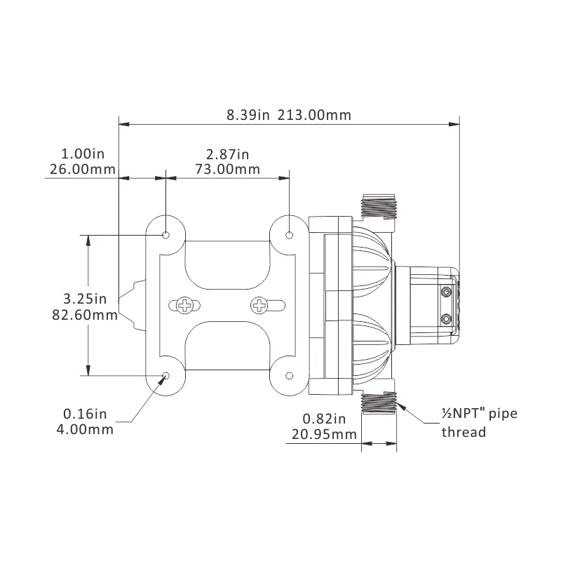 Seaflo 12V Fluid Electric Micro Pressure Marine Diaphragm Pump Manufacturers