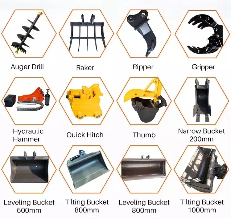 Small Mini Garden Farm Orchard Durable Excavator Price From Factory Supplier