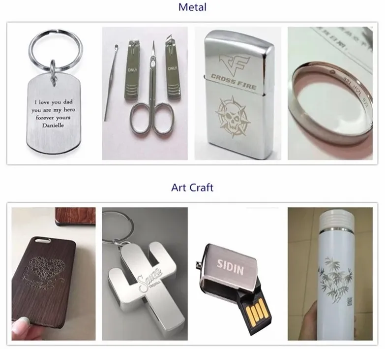 Split Portable Type 20W 30W 50W Mini Fiber CO2 Laser Marking Machine