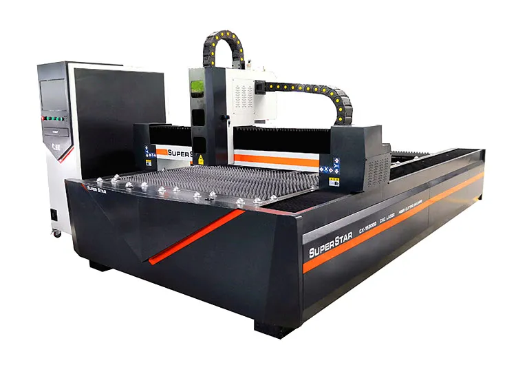 Superstar Cx-3015 CNC Cutting Metal Steel Sheet Tube Pipe CS/Ss/Al/Copper with Fiber Laser Cutting Machine