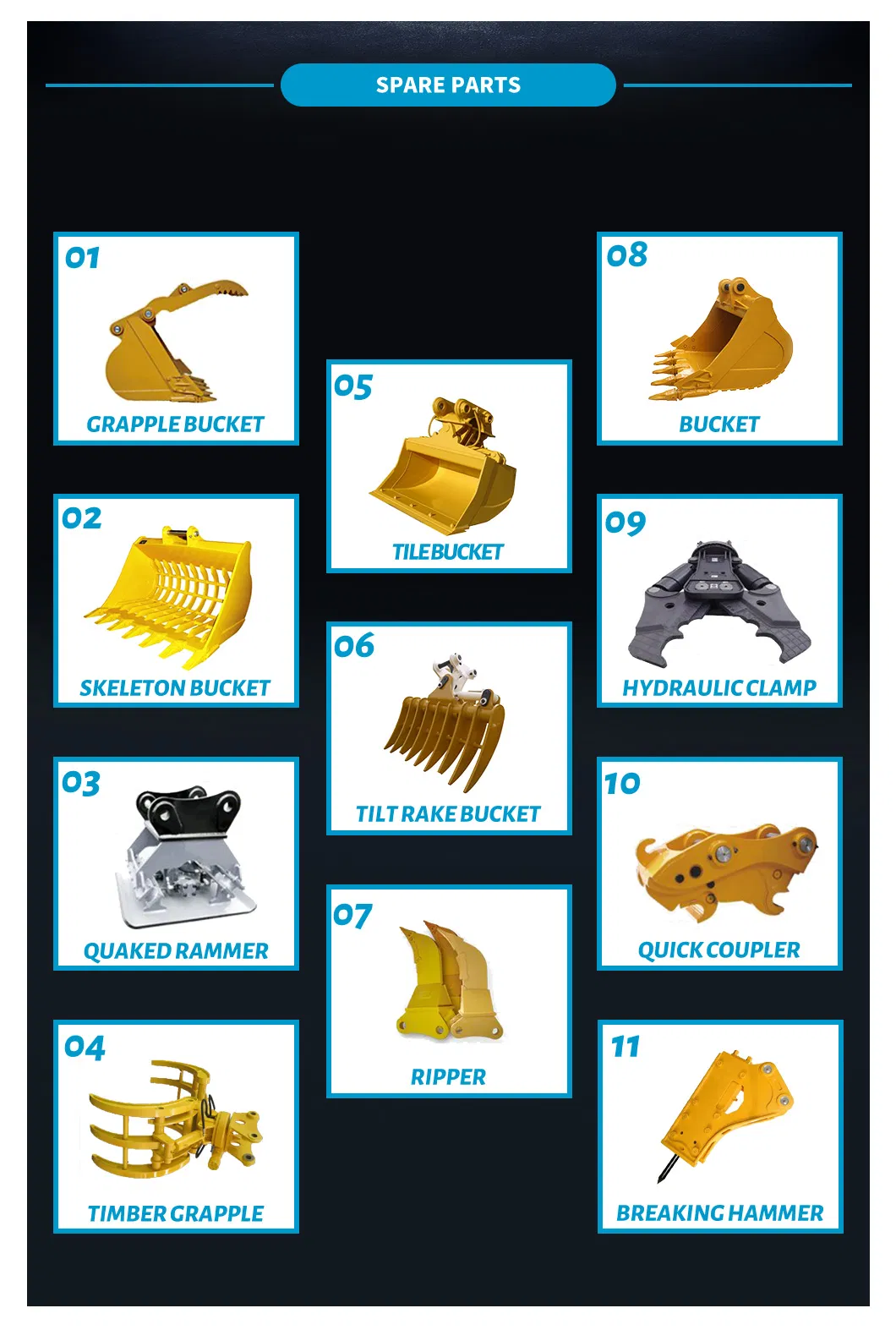 Te385 Heavy Duty Excavator with Hammer Mexico Construction Works Excavator Digging Machine Farms Heavy Excavator