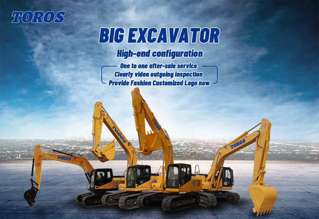 Te385 Heavy Duty Excavator with Hammer Mexico Construction Works Excavator Digging Machine Farms Heavy Excavator