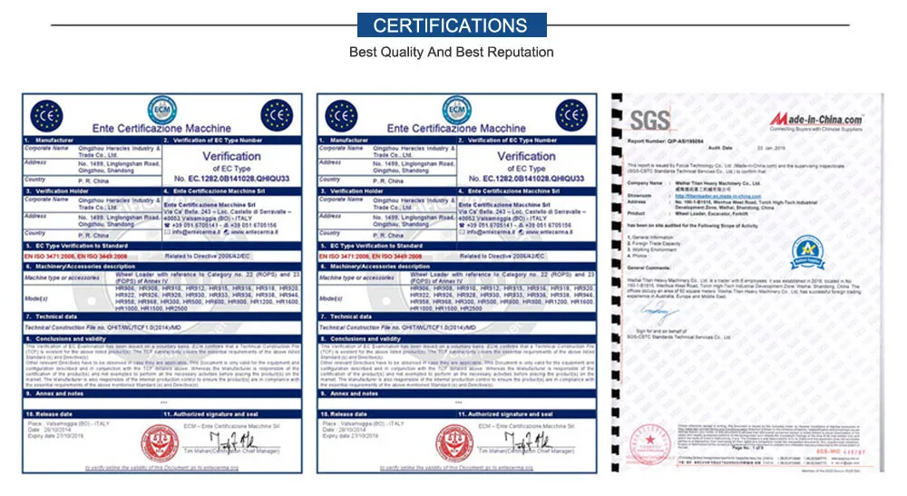 Titan Wheel Loader 5ton RC Front Loader Tl50 Front End Loader Earth Moving Truck Tractor with 4 in 1 Bucket