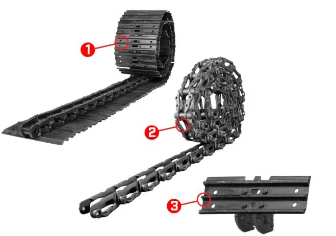 Track Chain Group for PC120-6 Ex100 Zx110 E200b Sh120 Track Link Assy