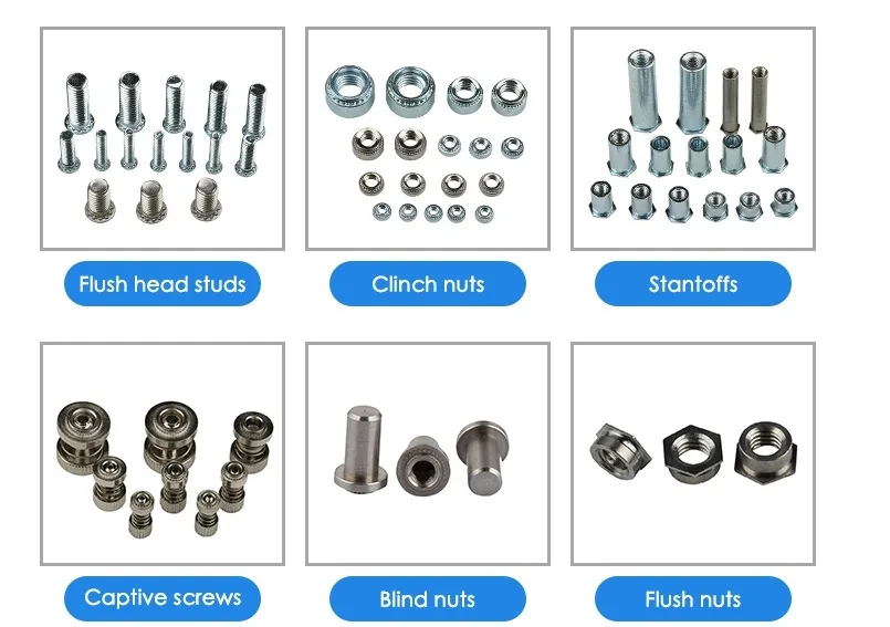 Usun Model: Ulyp-518 Deep Throat Self Clinching Nuts or Studs Insertion Press Machine with Auto Feeder From M3 to M8 Size