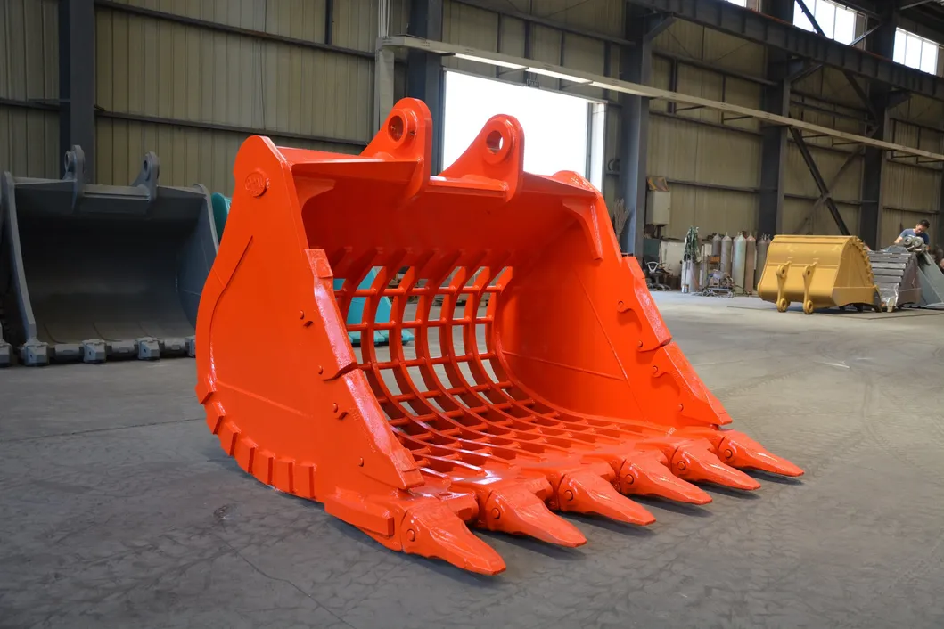 Wholesale Customized Low Price 500mm Capacity Mini Excavator Skeleton Bucket with Hole